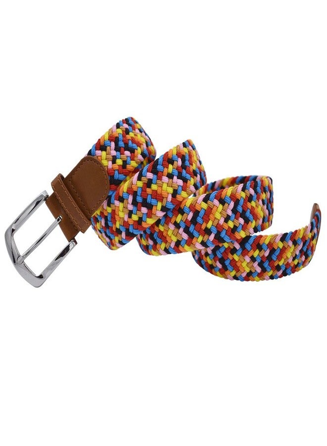 VONSELY Stretch Belt, Elastic Belts Braided Fabric Belt Colorful Woven Belts for Men and Women,Candy Color - Image 3